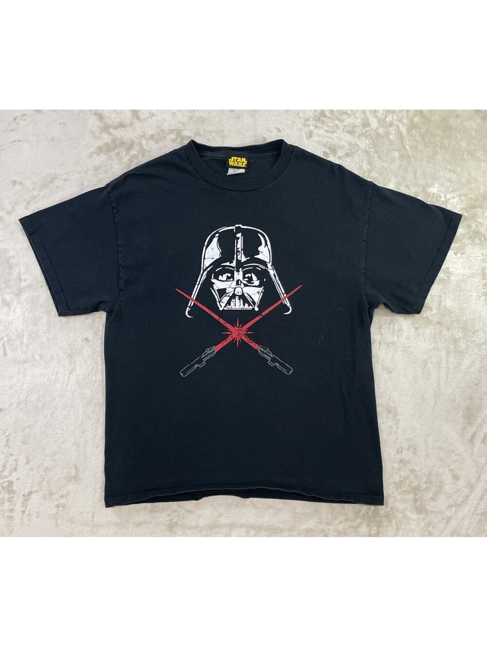 Vintage Star Wars Lucas Films Black T-Shirt Crewneck Darth Vader Mens Size Large